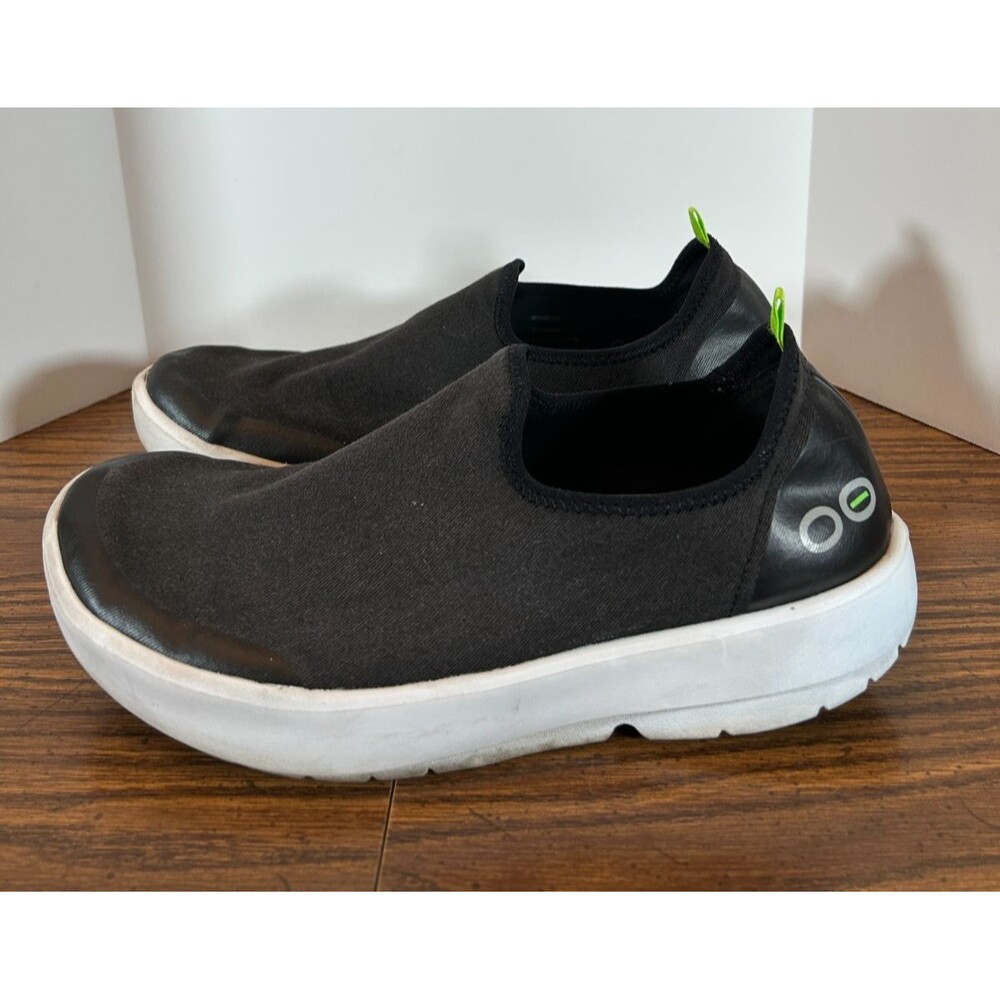 OOFOS Oomg Eezee Low Shoes Womens 11 Black Slip On Stretch Comfort Recovery